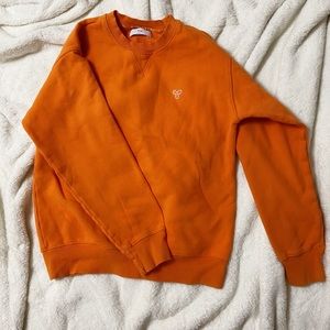 COPY - Aritzia neon orange crewneck